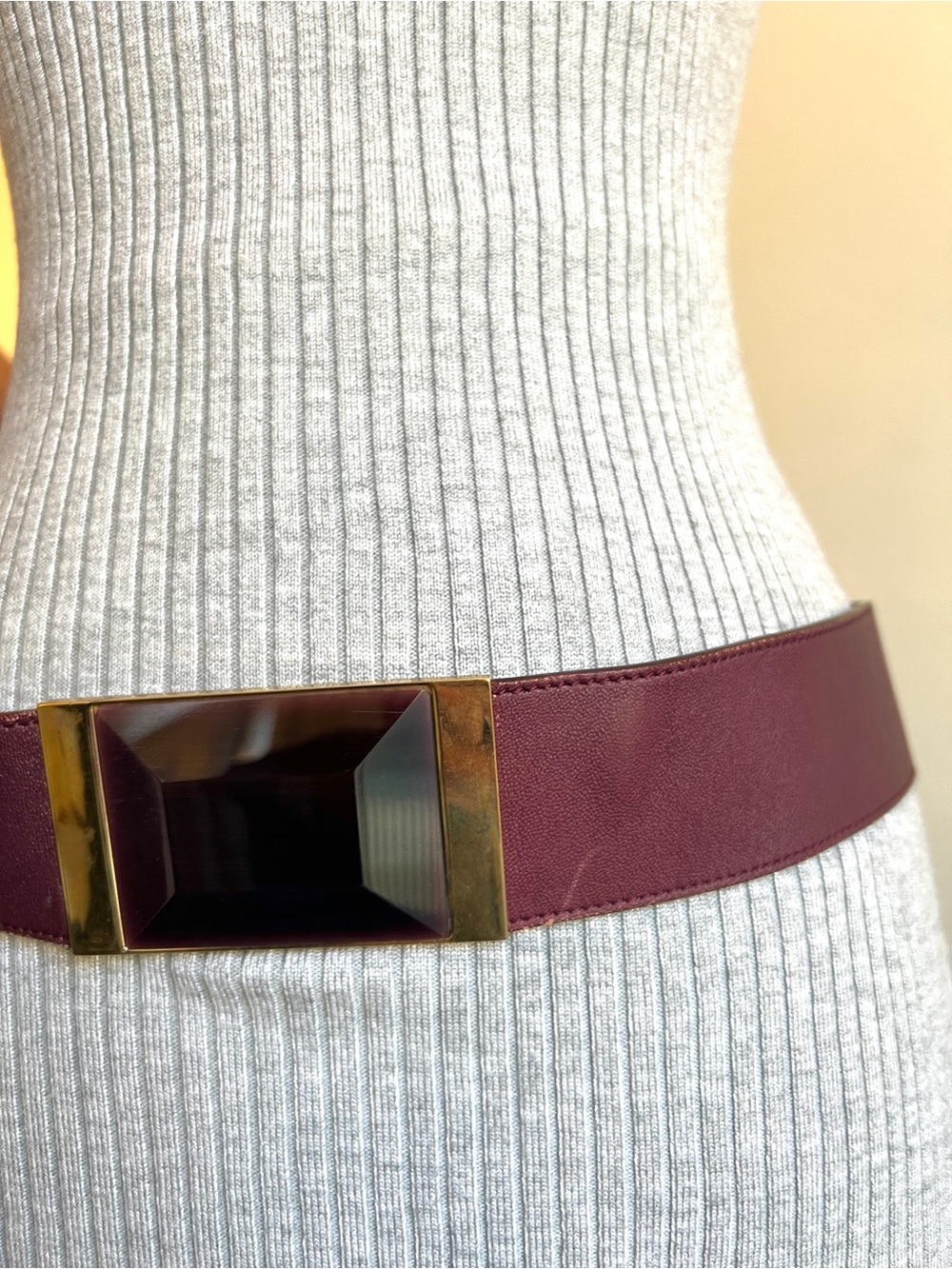 belt, leather giant jem jewel Elie Saab  retro